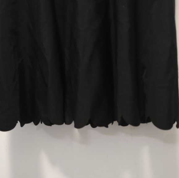 (small flaw) New Without Tags~Scalloped Peplum Tankini Top~black, size small - Picture 5 of 13